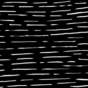 Birch Bark | Black | Large | Horizontal Stripes