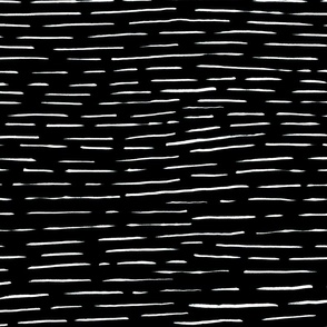 Birch Bark | Black | Medium | Horizontal Stripes