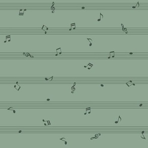 Dancing Notes (green)