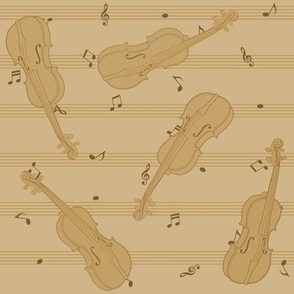 Violin Music (earth tone)