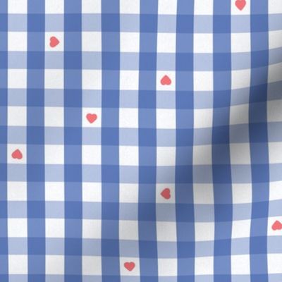 French Country  Gingham Hearts