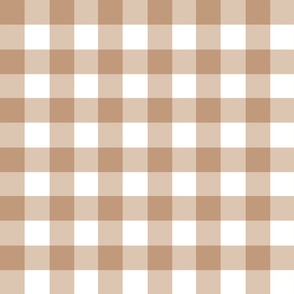 1.5” gingham checkers/tan/medium