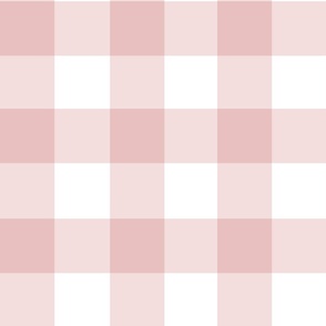 3” gingham checkers/heavenly pink/large
