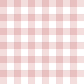 1.5” gingham checkers/heavenly pink/medium