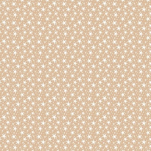 stars on wheat light beige/small