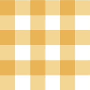 3" Gingham checkers/yellow/large