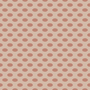 ovals and little dots in pinky colors 