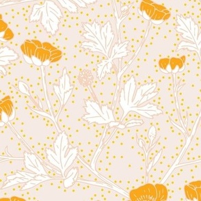 Playful buttercup floral 12"