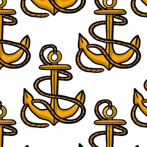 Anchors on white