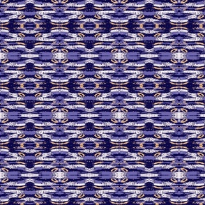Navy and Purple Mosaic- Non Directional