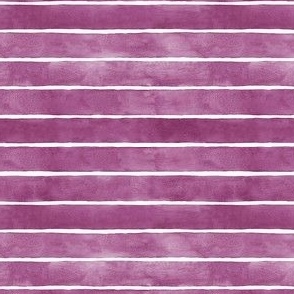 Mulberry Watercolor Horizontal Vertical Stripes - Ditsy Scale - Deep Violet Purple Red Magenta 