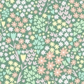 Garden Floral - Green