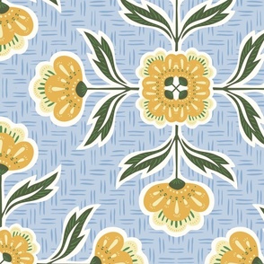 F23 173+11 1 6 L - Buttercup Medaillon Wallpaper