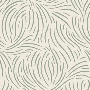 Textured Swirls in sage - 12x12