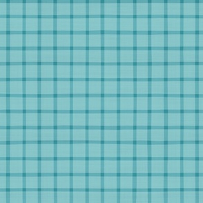Simple Checker Pattern Coordinate For Fleur de Lis Pattern Teal Smaller Scale