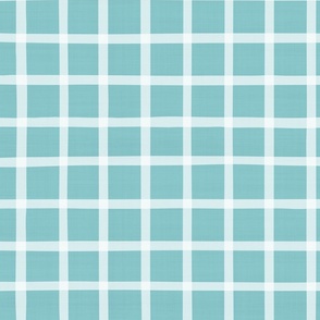 Simple Checker Pattern Coordinate For Fleur de Lis Pattern Teal White