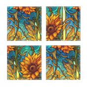 Sunflowers Stained Glass