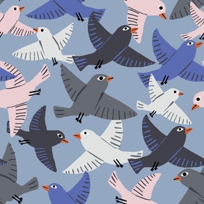 Flock Of Birds | Lg Blues