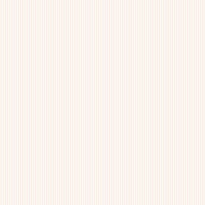 Beefy Pinstripe: Pastel Blush Peach & White Tiny Stripe, Thin Stripe