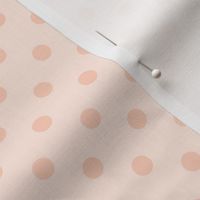 Dark Dotty: Blush Peach Polka Dot, Peach Dotted