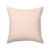 Dark Dotty: Blush Peach Polka Dot, Peach Dotted