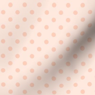Dark Dotty: Blush Peach Polka Dot, Peach Dotted