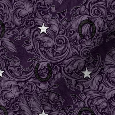 purple filigree cowboys