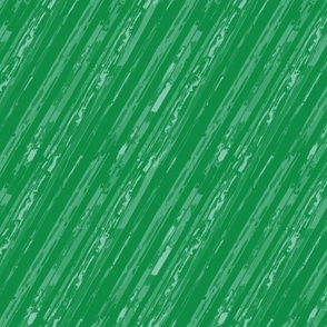 Painted Diagonal Watercolor Stripe - Emerald Green