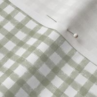 Sage Green Gingham Plaid Dandelion Collection