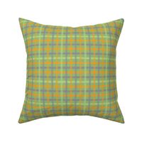 Orange Lilac Poppy Gingham Plaid