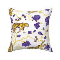 Purple and Yellow Chinoiserie Tiger 1