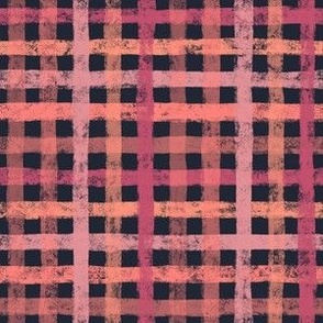 Wildflower Pink Gingham Plaid