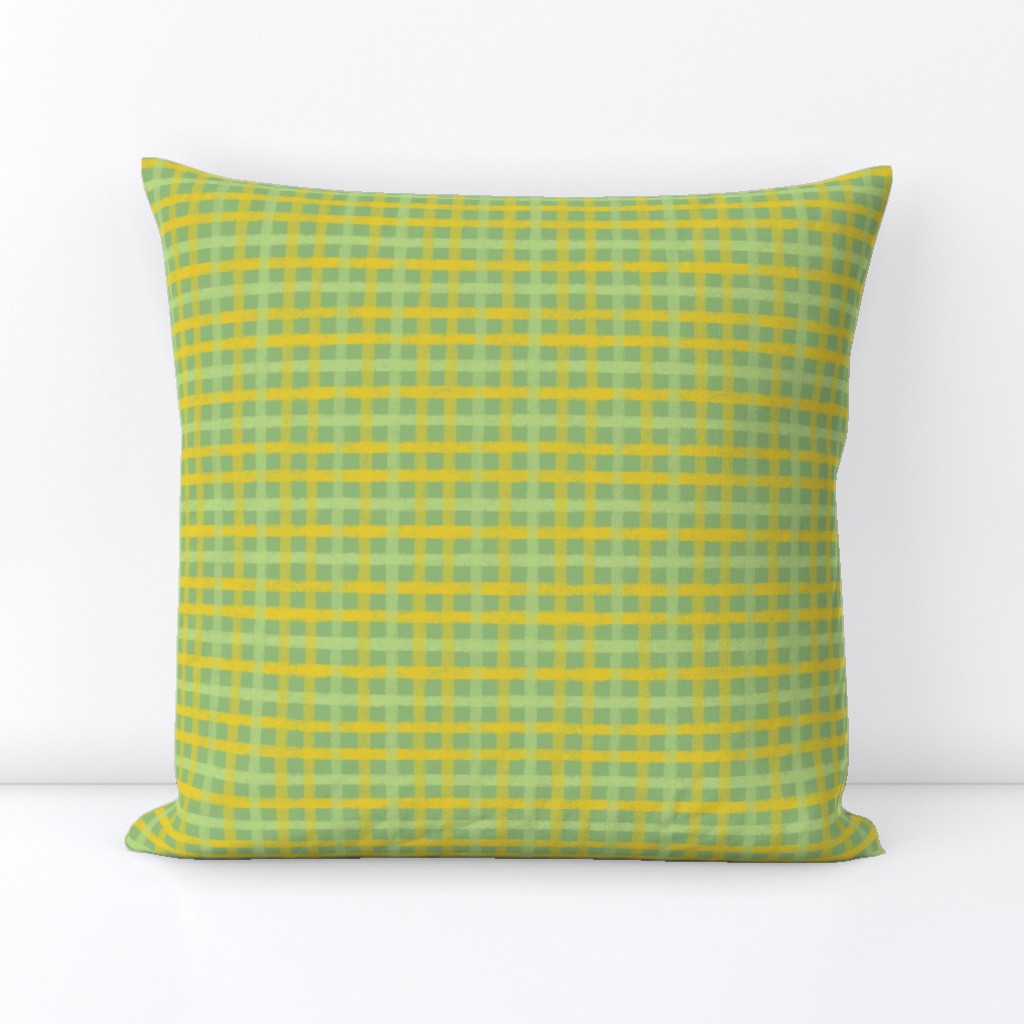 Yellow Poppy Gingham Plaid