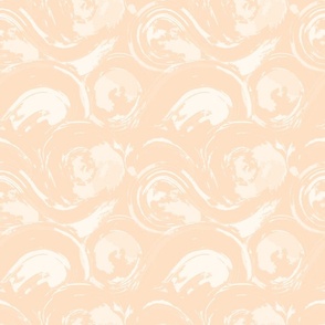 Modern Abstract Watercolor Swirl - in Blush