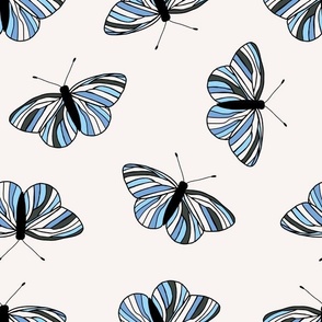 Blue Butterflies - Large Scale 