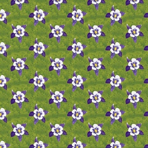spoonflower design challenge buttercup home decor purple columbine flowers