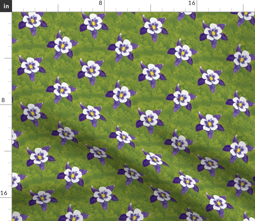 spoonflower design challenge buttercup home decor purple columbine flowers