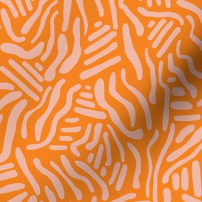 Abstract Lines - Orange