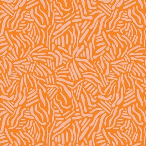 Abstract Lines - Orange