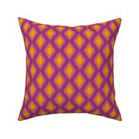 abstract geometric rhombus ikat | marigold on berry | small