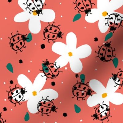 Ladybugs_And_Blossoms_-_Peach