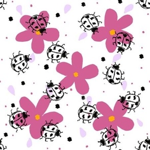 Ladybugs_And_Blossoms_-_Pink_And_White_