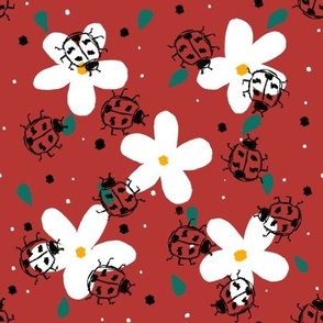 Ladybugs_And_Blossoms_-_Red_