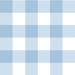 3” gingham checkers/light blue/large