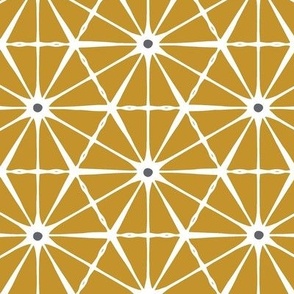 Luminous Mid Century Modern Geometric Goldenrod Yellow Gray Regular