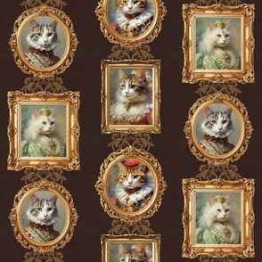 Aristocratic Cats Portraits : The Finest Floofs on Distressed Charcoal Grey