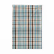 Sorcha plaid pattern - Beige, Grey, Blue - Autumn Tartan Collection