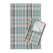 Sorcha plaid pattern - Beige, Grey, Blue - Autumn Tartan Collection