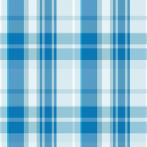 Conall Plaid Pattern - Shades of Ice Blue - Winter Tartan Collection