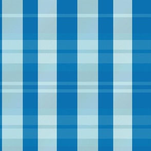 Evander Plaid Pattern - Shades of Blue - Winter Tartan Collection